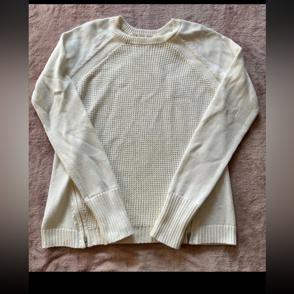 Athleta Women’s Crew Neck sweater sport yoga knit fashion‎ Long Sleeve Sz 2XS